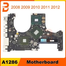 노트북 A1286 마더 보드 i5 i7 코어 2 MacBook Pro 15 "A1286 로직 2008 년, 03 2009 2.53GHz P8700