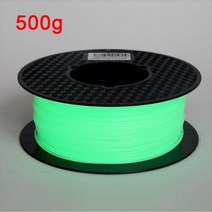 3d 프린터 필라맨트 필라멘트 어둠 속에서 빛나는 1.75mm 발광 승화 재료 인쇄 글로우 ranibowredfirefly green PLA, Glow Green- 500g_CHINA