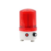 도로 경광등소리와 빛 경보 220v24v12v 회전 경고등 조정 가능 볼륨 led 통합 표시 등, 01 red_01 12V