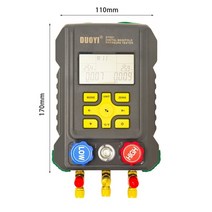 매니폴드게이지 타이어 압력 게이지 에어컨 냉매 에어 콤프레샤 가스 주입기 메니폴드 매니폴더 에어릴 매니폴드 디지털 미터 냉동 압축 디지털 안압계 진공 온도 테스트 공기 상태, a