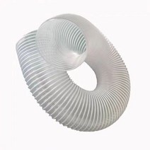 pvc 투명 파이프 엑셀관 와이어 호스 주름관 집진기, 내경 180mm: 미터당