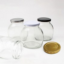 서울패키지 타원500 다용도유리병 1박스 32개 물용량450ml, 블랙캡