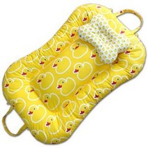 뽀송뽀송 땅콩침대 휴대보트침대 러버덕, M 목베개