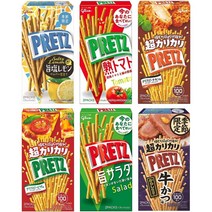 일본빼빼로 pretz 에자키 글리코 플리츠 6종세트, 상품선택