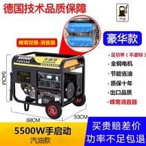 가솔린 발전기 가정용 소형 자가 무소음 캠핑용 휴대용 3KW 220V 380V, 8000W 손가동+휘발유 220V (쌍통벌집소개