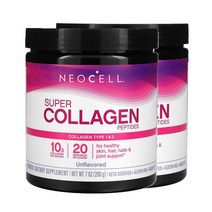 네오셀 슈퍼 콜라겐 펩타이드 타입 1&3 무맛 파우더 200g(7oz) X 2통