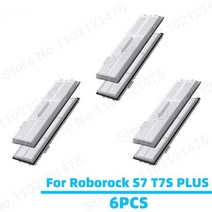 Roborock S7 S70 S75 T7S PLUS 용 먼지통 교체용 부품 쓰레기통 세척 가능 HEPA 필터 로봇 진공 청소기 액세서리, [08] Filter 6PCS, 08 Filter 6PCS