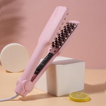 이쁘게말리는 푹신한 헤어 컬러 전문 세라믹 아이언 3D 그리드 볼류마이저 크림퍼 고데기봉고데기 드라이기 다리미 무선고데기 드라이어 헤어롤 고대기 리미떼두두 머리집게 아이롱고데기 아, 01 Pink_01 미국