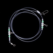 1 그룹 낚시 태클 라인 Swivels Night Luminous Beads 핀 롤링 커넥터, 02 100cm
