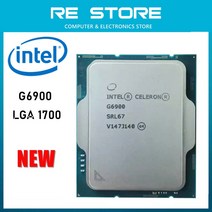 새로운 인텔 셀러론 G6900 3.4GHz 듀얼코어 4 스레드 46W CPU 프로세서 7 10NM L3 = 4M LGA 1700 팬 없음, 한개옵션0