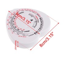 심장 BMI 체질량 지수 줄자 계산기 신체 근육 다이어트 체중 감소, 하얀색