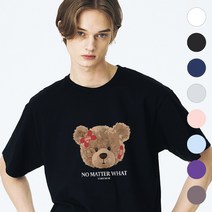 면티 블랙 베르디베어 남자 여자 반팔티 티셔츠