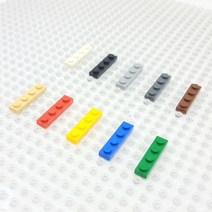 요고요 레고 호환 부품 커스텀 벌크 브릭 블럭 타일 플레이트 100G 소포장 패키지, [플레이트 1 x 4] 흰색 100G