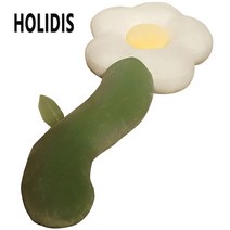 HOLIDIS 바디필로우 임산부 바디필로우 슈퍼 소프트 귀여운 작은 꽃, 하얀색