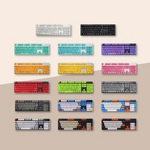 사오파오 105종 PBT OEM 컬러 키캡 분필 돌치 카본 푸딩 측각 무각 LED투과, A03 물방울 정각