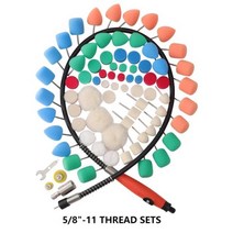 SPTA 미니 폴리싱 머신 자동차 디테일링 폴리 셔 익스텐션 툴 키트 Rotray Polisher 용 플렉시블 샤프트 버프 휠, 78 Polishing Tool 58_574921, 10sets