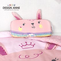 디자인엔 알러지케어 허니래빗 키즈메모리폼베개, 핑크