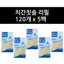 (주)우일프라텍 우일 휴대용 치간칫솔 리필 120P x(5개)이쑤시개, 1