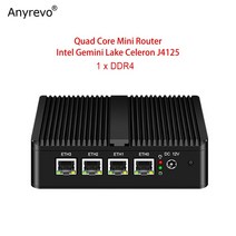 인텔 셀러론 J4125 쿼드 코어 미니 라우터 소프트 라우터 DDR4 4 인텔 닉스 pfSense OPNsense VyOS VPN 방화벽, CHINA, pfSense + 미국, 4GB DDR4 64GB SSD