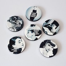 인조이박스 오드리햅번 원형 손거울, 원형_F, 1개