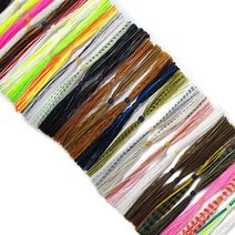 미다스 자작루어 실리콘스커트 반짝이 텐셀 홀로그램, 064블랙블루플레이커