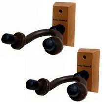 Tetra-Teknica Essentials Series EGH-01NW-2P Hardwood Home Studio Guitar Hanger 2 Pack, 1