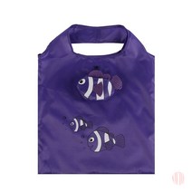 물고기 캐릭터 접이식 시장가방 37X38CM 시장바구니 에코백 유아시장가방