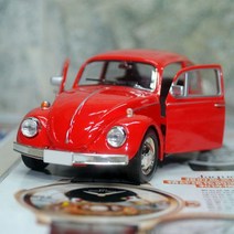 자동차다이캐스트 모형 수집 장식 자동차 car toys vintage beetle 선물, 빨간색
