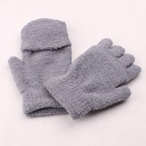 도매팜 부드러운 극세사 양털 반장갑 손모아 일체형 겨울장갑