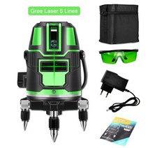 지적측량 gps측량기 레이저 포인터 레벨기거치대 광파기 레이저레벨기 레벨기 레이저줄자 레이저자 마킹기 레이저 레벨 셀프 레벨링 360 수평 수직 크로스 슈퍼 강력한 녹색 18, 협력사, 5줄