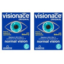 Vitabiotics 비타 바이오틱스 비전 에이스 멀티 종합 비타민 위드 빌베리 Visionace 30정 2팩, 1세트