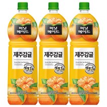 미닛메이드 제주감귤 1.5L x 3펫 / 감귤음료 쥬스, 6개