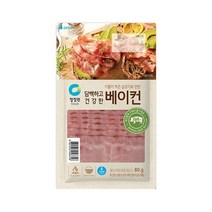 청정원 캠핑 청정원 담백하고 건강한 베이컨80g 야식 소풍 김밥 술안주 자취 도시락 반찬, 1개, 80g