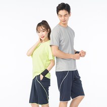 모임티 헬스복 세트 운동티셔츠 남여공용 인쇄가능 소량제작 운동복 856-857set