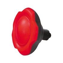 Kipp 03190-12066 Thermoplastic/Steel Novo·Grip Indexing Plunger M12x1.5 Thread Metric 50 mm Diame, 1, Traffic Red Color, Size 2, 57