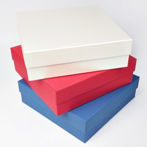 하드케이스 상하분리형 상자 (선물상자) 큰박스 큰선물상자 싸바리 큰선물박스, 1개, 9호-270 x 270 x 110mm(레드)