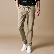 블루포스 남성용 페소드 밴딩 면바지 편한 밴딩바지 스판 남자면바지