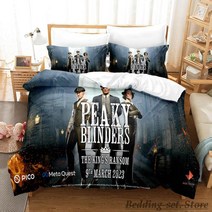 Peaky Blinders-실리안 머피 Tv 침구 세트 싱글 트윈 전체 퀸 킹 사이즈 침대 어린이 침실 이불 커버 2023