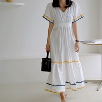 하이데일리 켄트 자수 롱원피스