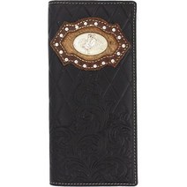 웨스트스타 텍사스 체크북 지갑 바이폴드 wo 소털 또는 자수 원단 0205 CF