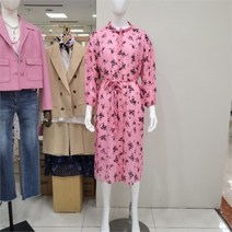 셀러허브 1 Si DP01 플라워 쉬폰 롱 로브 원피스 SABAE2454