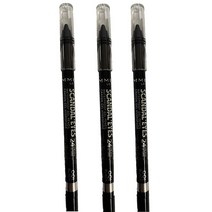 Rimmel London Scandal Eyes 방수 Kohl Kajal 아이라이너 블랙 1.1g(3팩)