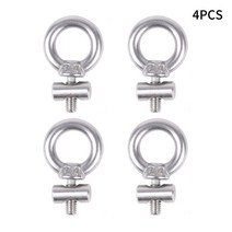 캠핑카 캐러밴 실버 스테인레스 스틸 천막 레일 스토퍼 부품 M4 X 12mm 6mm 직경 2 개 4, [02] 4PCS, 02 4PCS