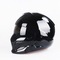 크랭크 바이크 오픈페이스 2021 다목적 조합 헬멧 레트로 오토바이 cascos moto 기관차 성격 하프 프레데터 헬멧, 밝은 검정, l