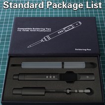 납땜인두기 하코인두기 [샌더드 키트] 툴탑 PTS200 T13 T65 100W ESP32 PD3.0 TS101 PINE64 와 호환되는 스, 01 Black with TS-B2