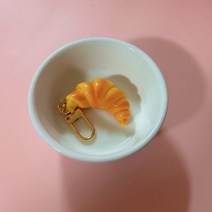 키링 열쇠고리 크로와상 빵 가방 선물용 자동차키, 상세페이지 참조, 상세페이지 참조