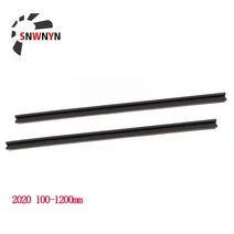 2pcs 블랙 t-슬롯 알루미늄 프로파일 선형 레일 압출 프레임 cnc 3d 프린터 카메라 슬라이더 가구에 유럽 표준, 협력사, 1200mm