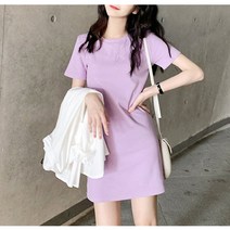 여성 반팔원피스 5컬러 1P 데일리 파스텔 여름 치마 여자 미니