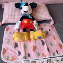 생리 방수 패드 매트 월경 여자친구 선물 침대 이불 여학생 빈티지 곰돌이, C