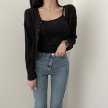 VANANA2 국내생산 나시+가디건 세트 여리여리 핏 봄신상 가디건 세트